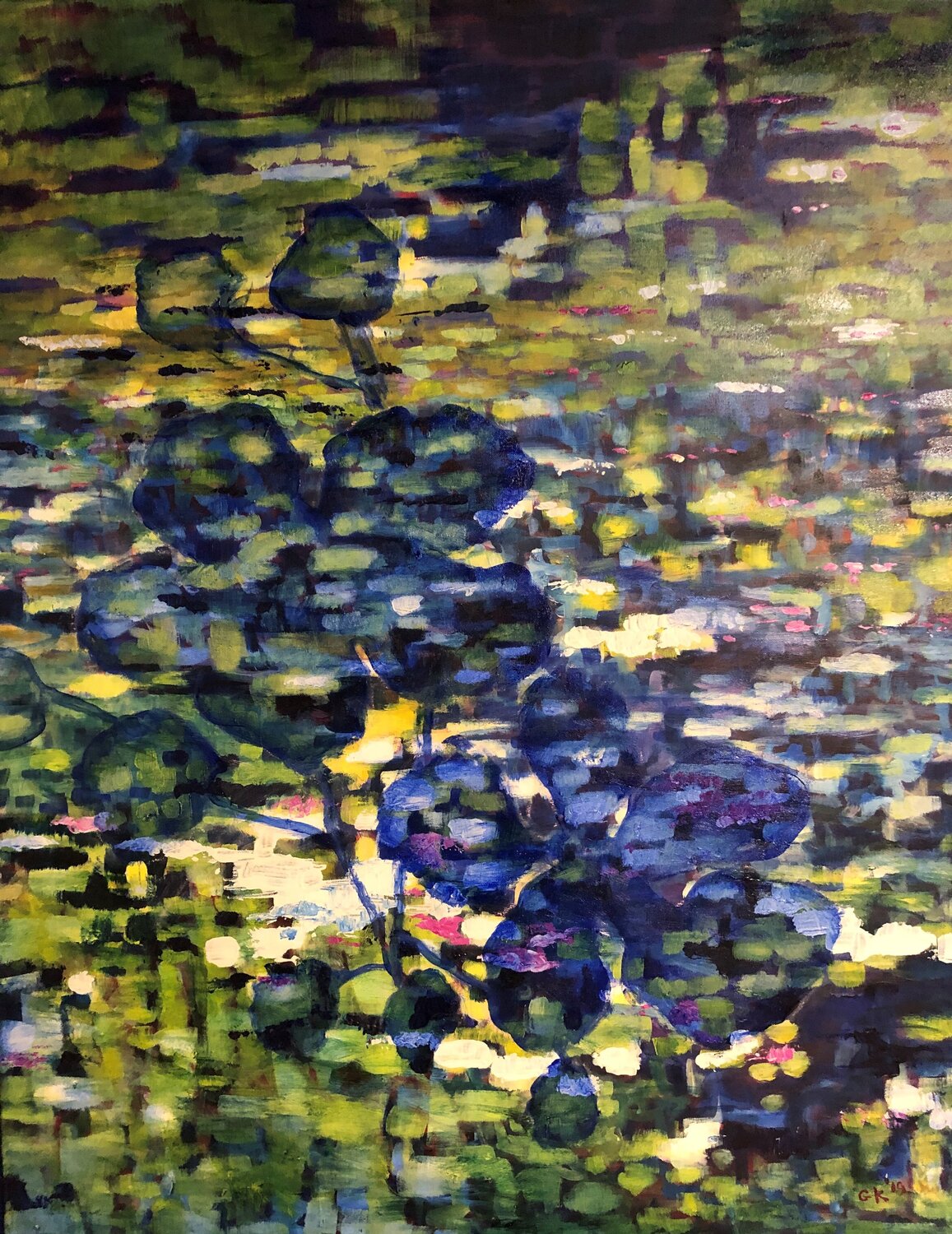 A pond Gita Kalishoek Original painting for sale