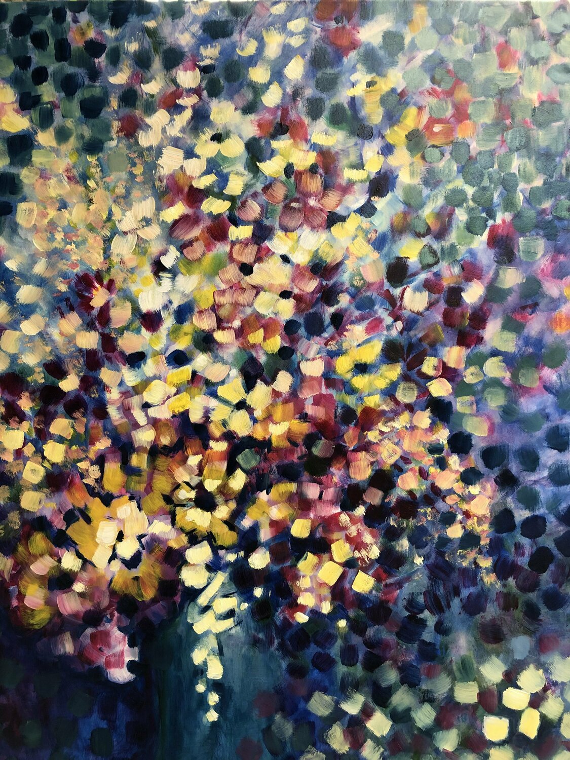 Flowers & rhythm Gita Kalishoek Original painting for sale