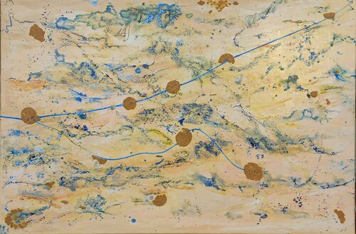 TRAJECTOIRES CELESTES by Yves Weiler, Painting for Sale on Select