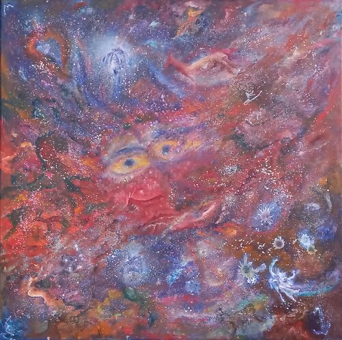 PREMIERES CONSTELLATIONS - PALEOLITHIQUES by Yves Weiler, Painting for Sale on Select