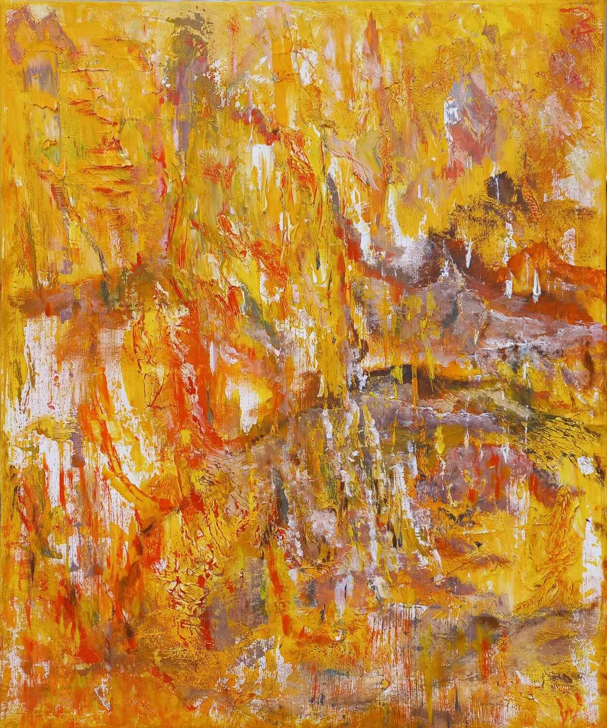 Asiatic landscape Yves Weiler Original painting for sale