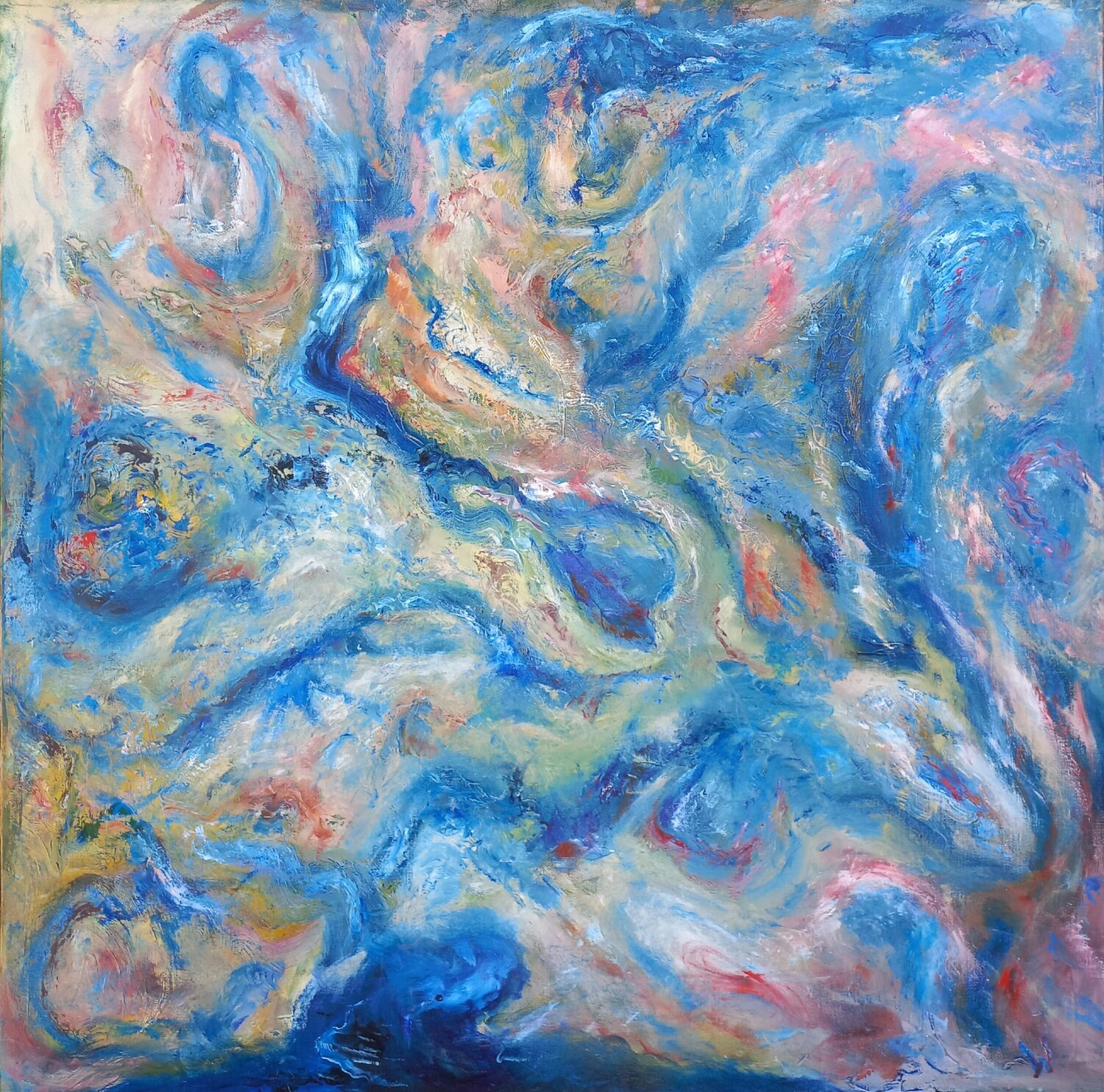 GEODYNAMIE Yves Weiler Original painting for sale