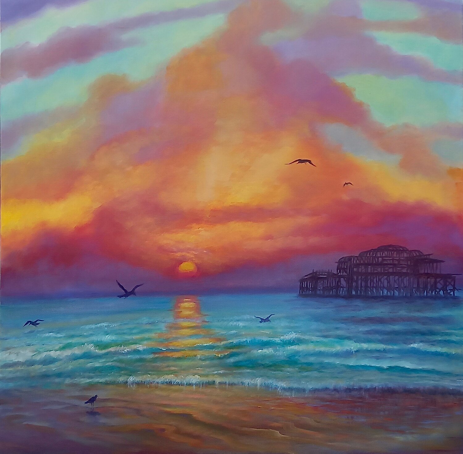 Les Vestiges du Jour Lee Campbell Originalgemälde zu verkaufen