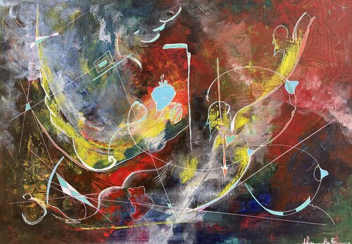 Les seins by Alain Bulle, Painting for Sale on Select