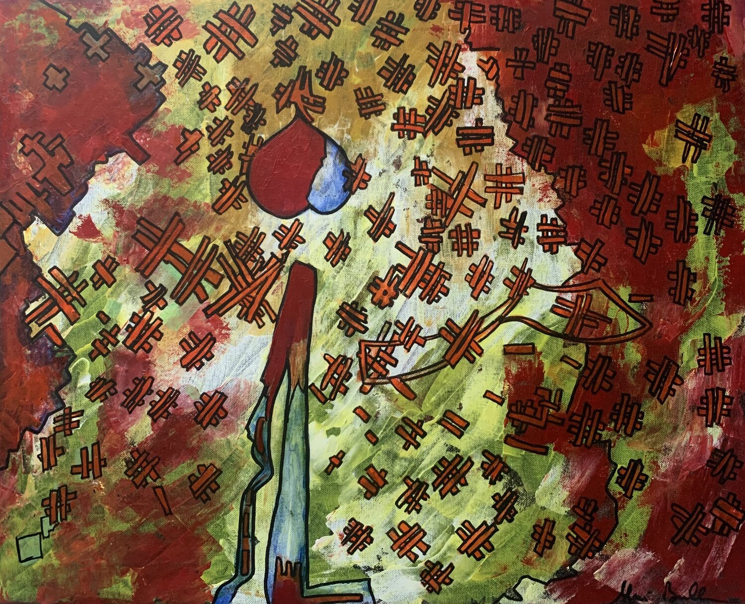 Hashtag Alain Bulle Original painting for sale