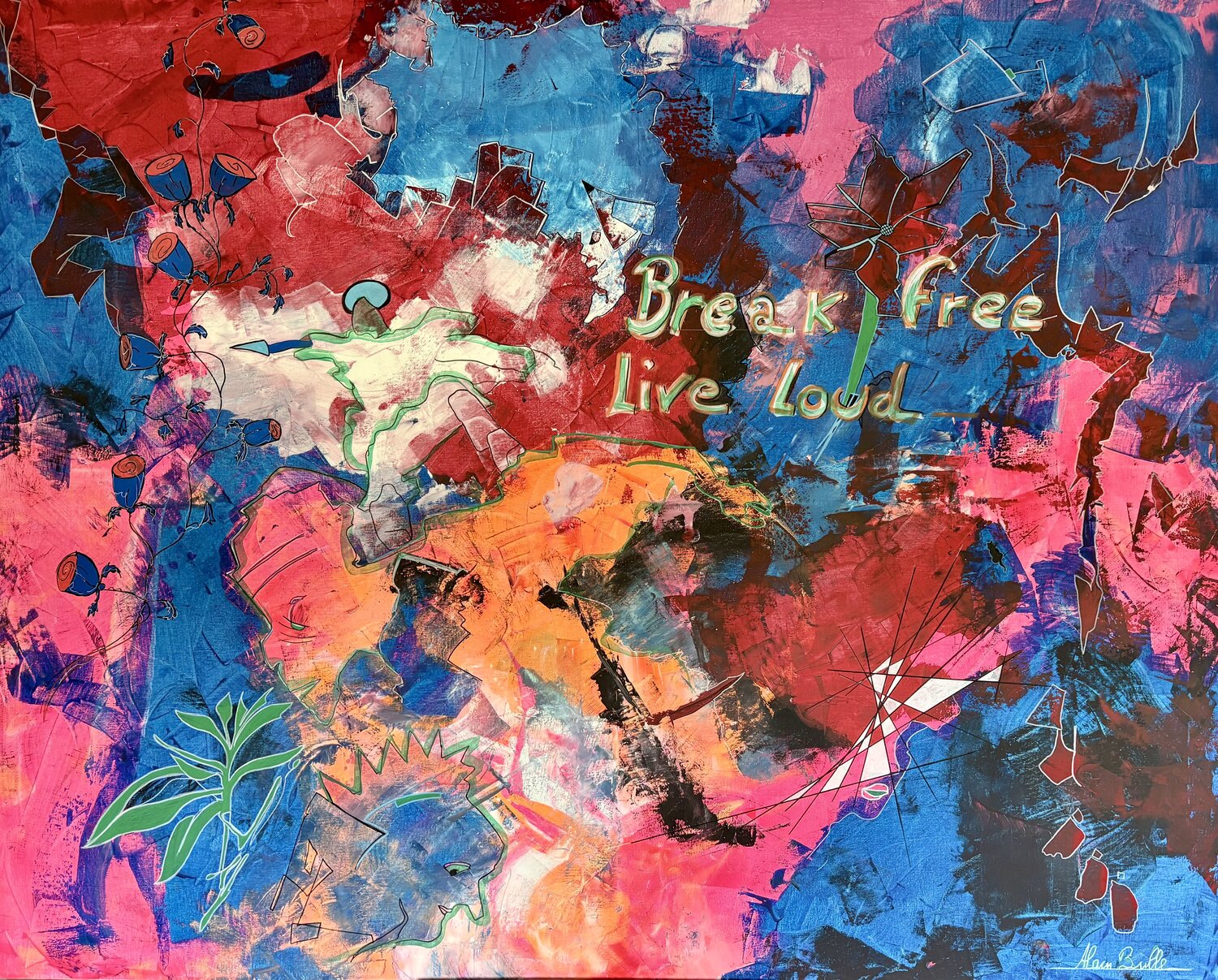 Break free Alain Bulle Original painting for sale