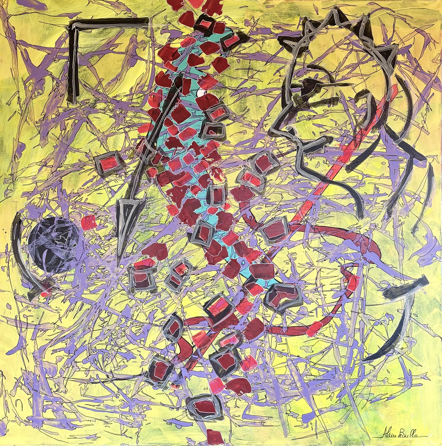 Punks aren t dead Alain Bulle Original painting for sale