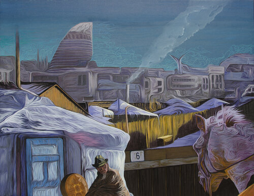 NO: 6 THE SLUM OF GERS by Caner Karavit, Painting for Sale on Select