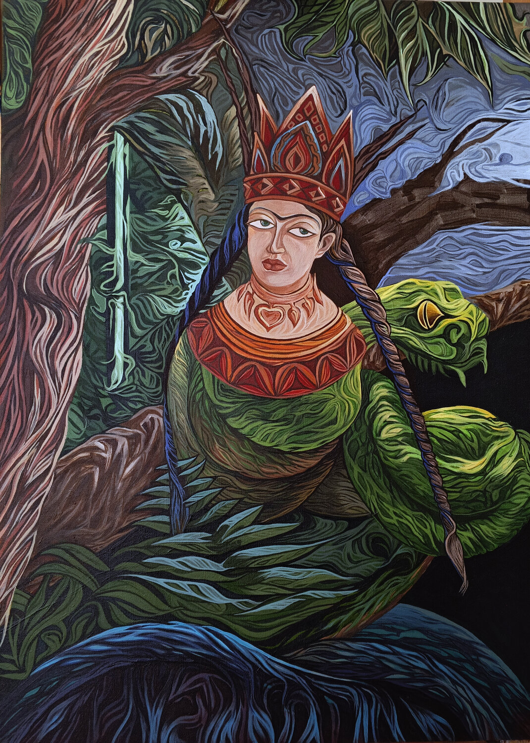 Shahmeran Caner Karavit Original painting for sale