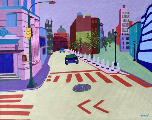 Lower East Side by Sue Graef, Painting for Sale on Select