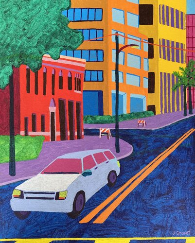 Garden Avenue Two by Sue Graef, Painting for Sale on Select