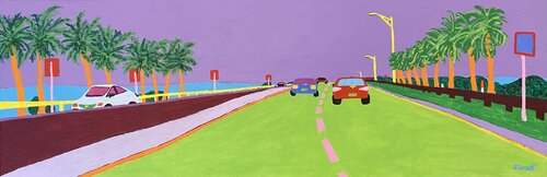 Causeway from Tampa by Sue Graef, Painting for Sale on Select