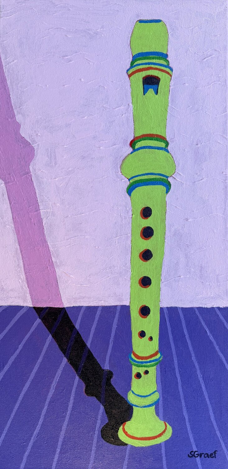 Recorder Sue Graef Original painting for sale