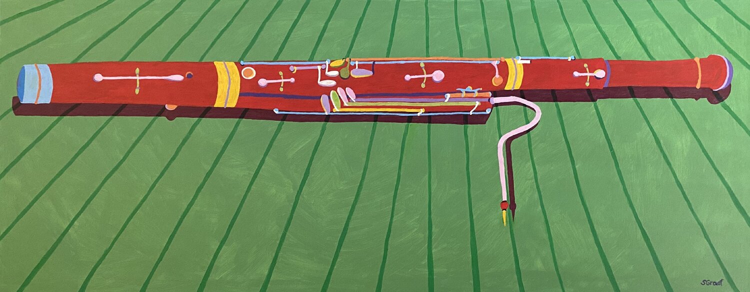 Bassoon Sue Graef Original painting for sale