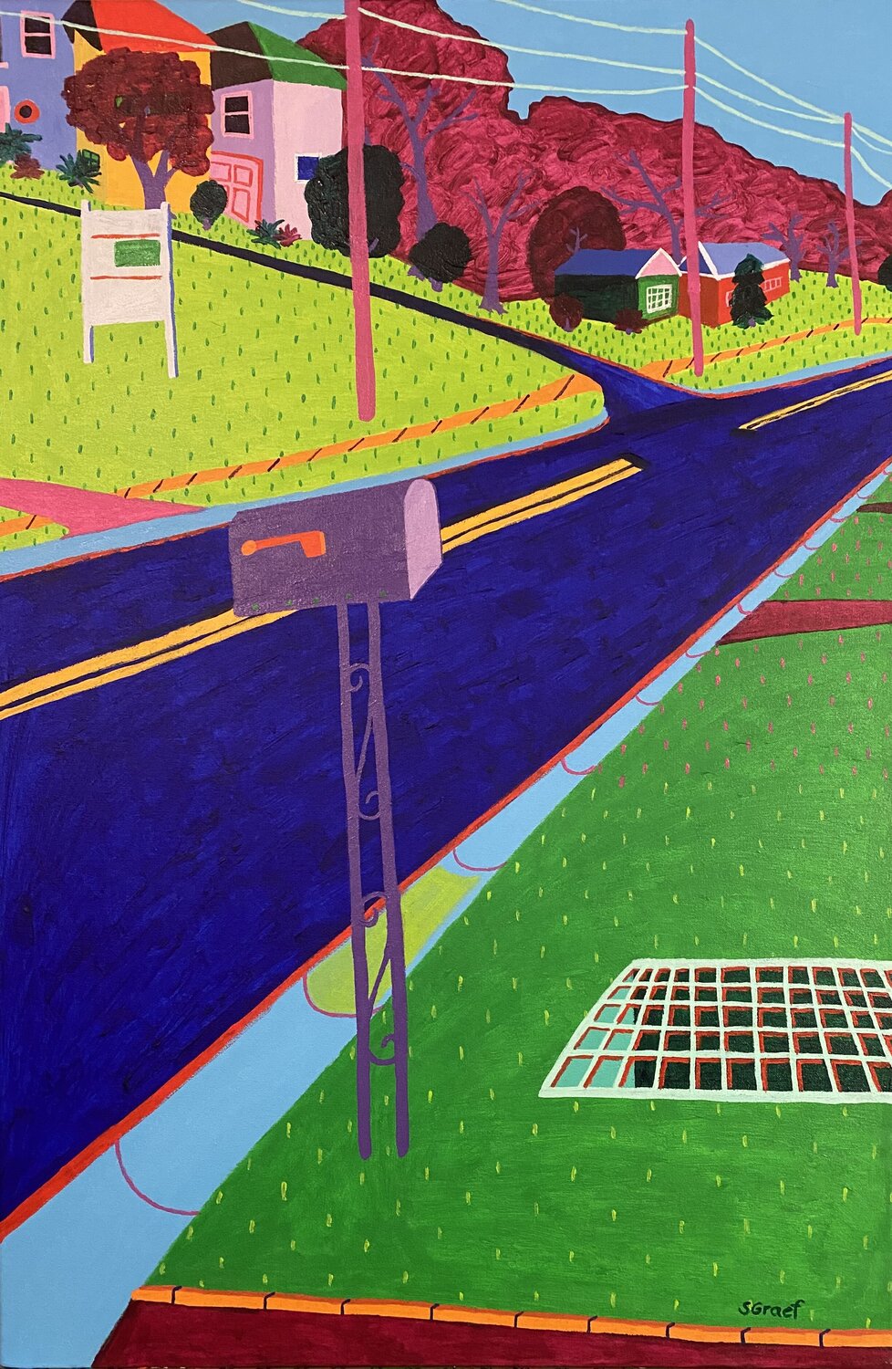 Mailbox Sue Graef Original painting for sale