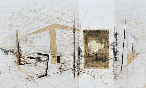 SHELTER von Ludovic Mercher, Malerei kaufen auf Select