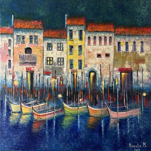 " Procida island " -  Naples, Italy by Reneta Isin, Painting for Sale on Select