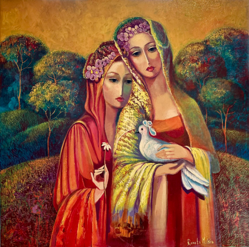 " Golden sky " by Reneta Isin, Painting for Sale on Select