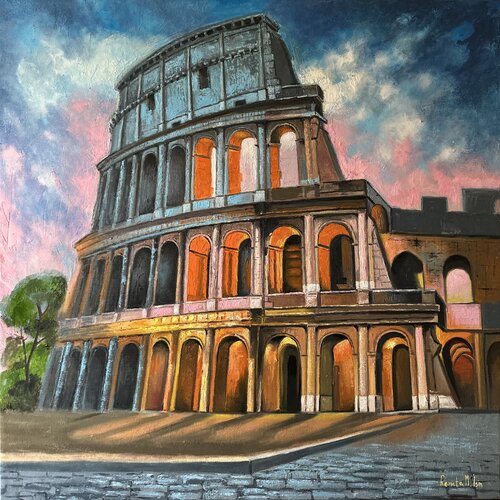" The echo of the Colosseum " by Reneta Isin, Painting for Sale on Select