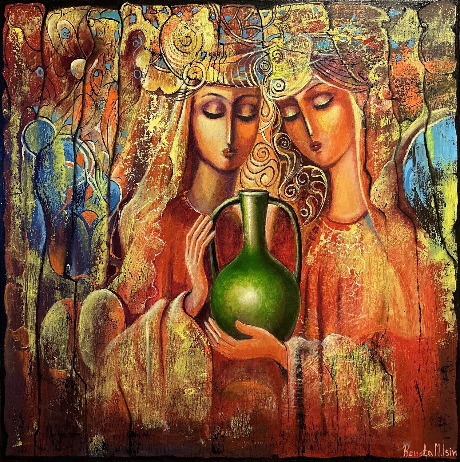 " Muse " Reneta Isin Original painting for sale