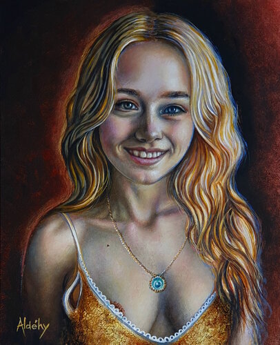 Le sourire d'une marguerite by Aldehy, Painting for Sale on Select