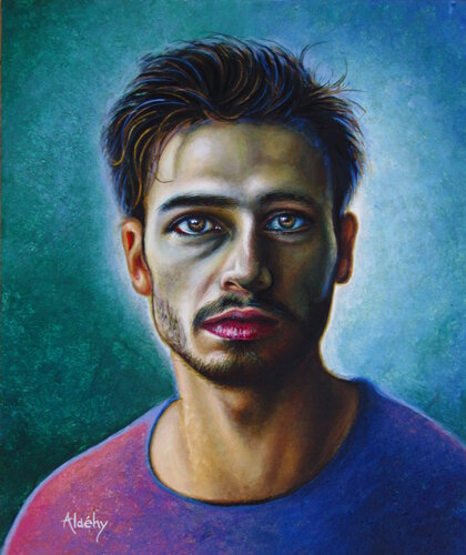 Homme de feu by Aldehy, Painting for Sale on Select