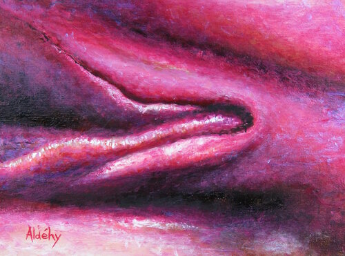 Vue sur Vulve. by Aldehy, Painting for Sale on Select