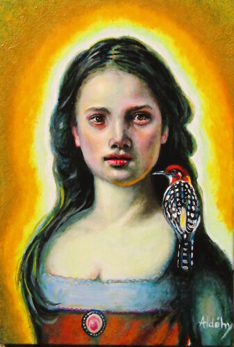 VIE DE FLAMME - Soeur de Saint François d'Assise. by Aldehy, Painting for Sale on Select