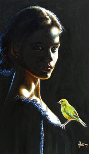 SOIR SEREIN by Aldehy, Painting for Sale on Select