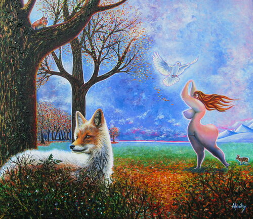 FEMME DE FABLE . by Aldehy, Painting for Sale on Select