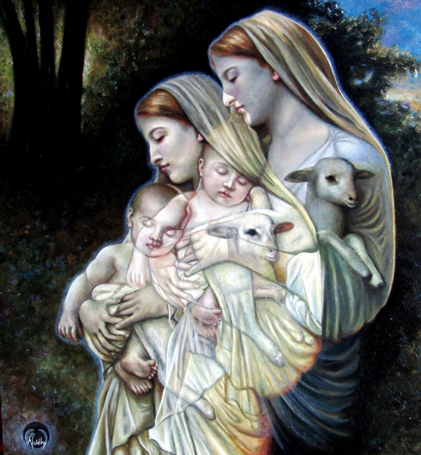 Innocence Aldehy Original painting for sale