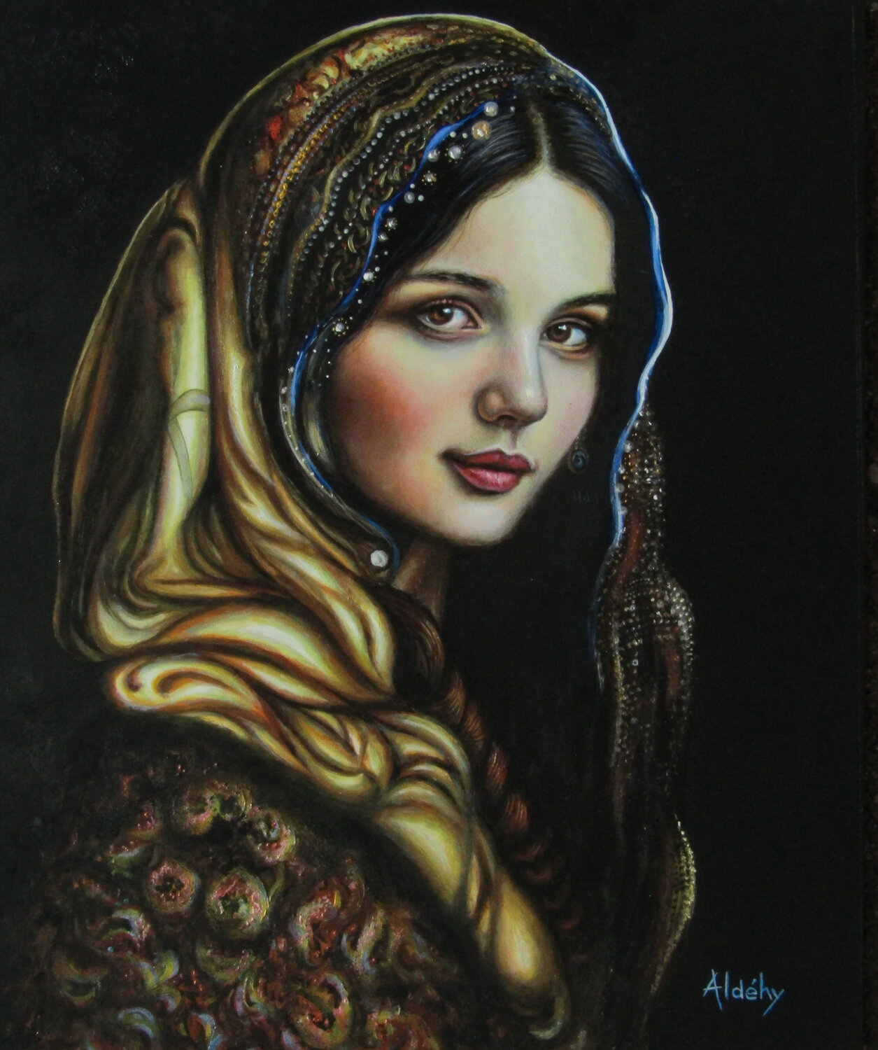 Barreaux brisés Aldehy Original painting for sale