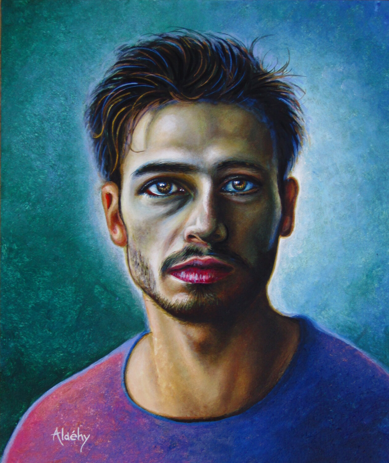 Homme de feu Aldehy Original painting for sale