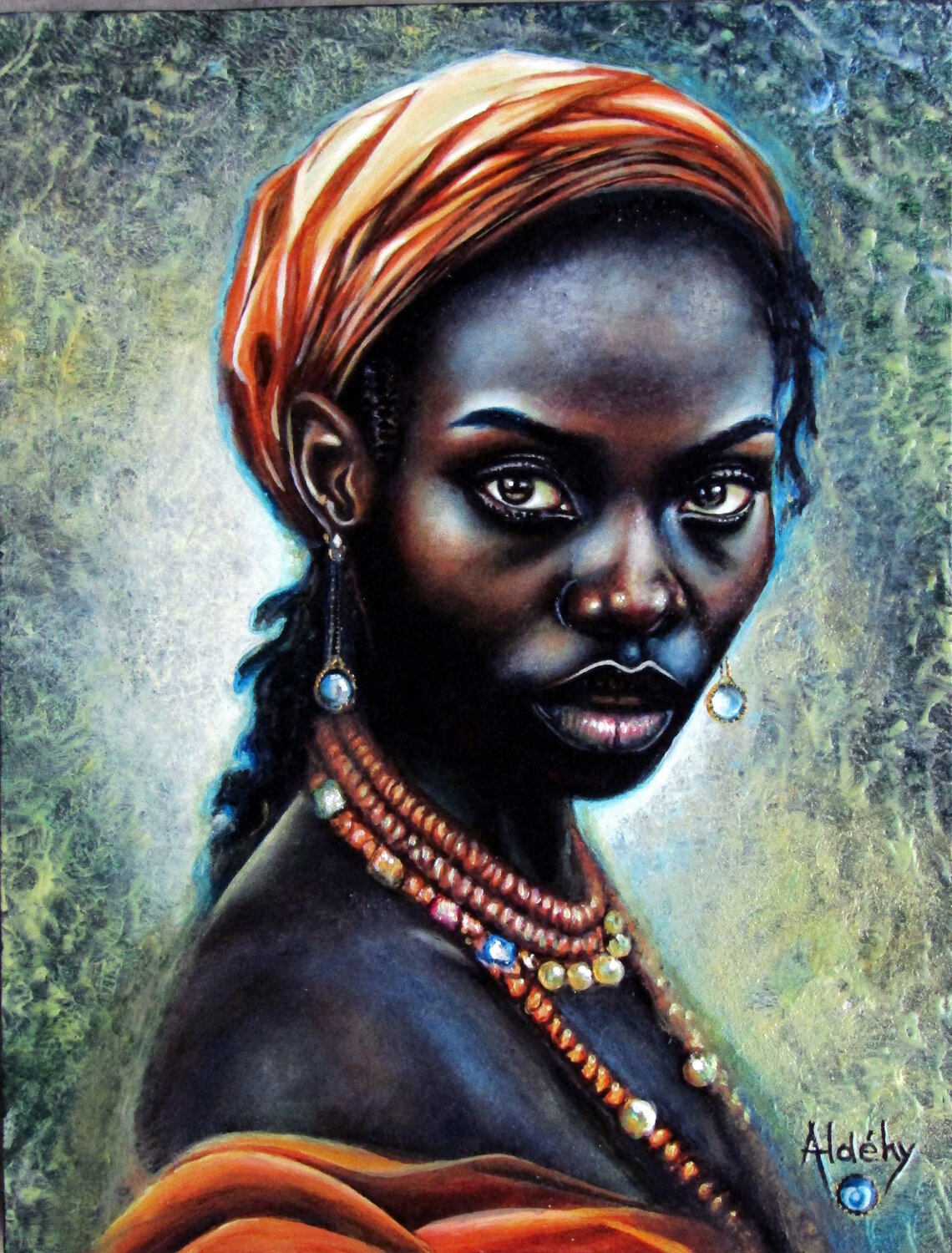 Flamme noire Aldehy Original painting for sale