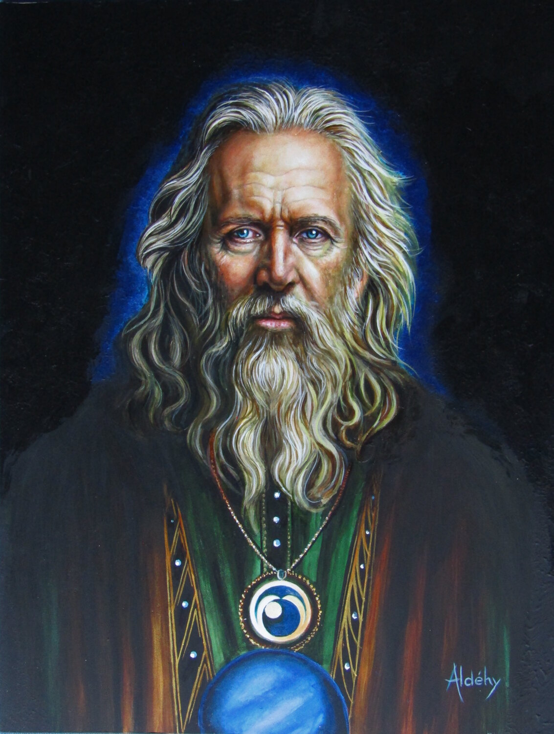 Piero Da Vinci - Son of Leonardo Da Vinci Aldehy Original painting for sale