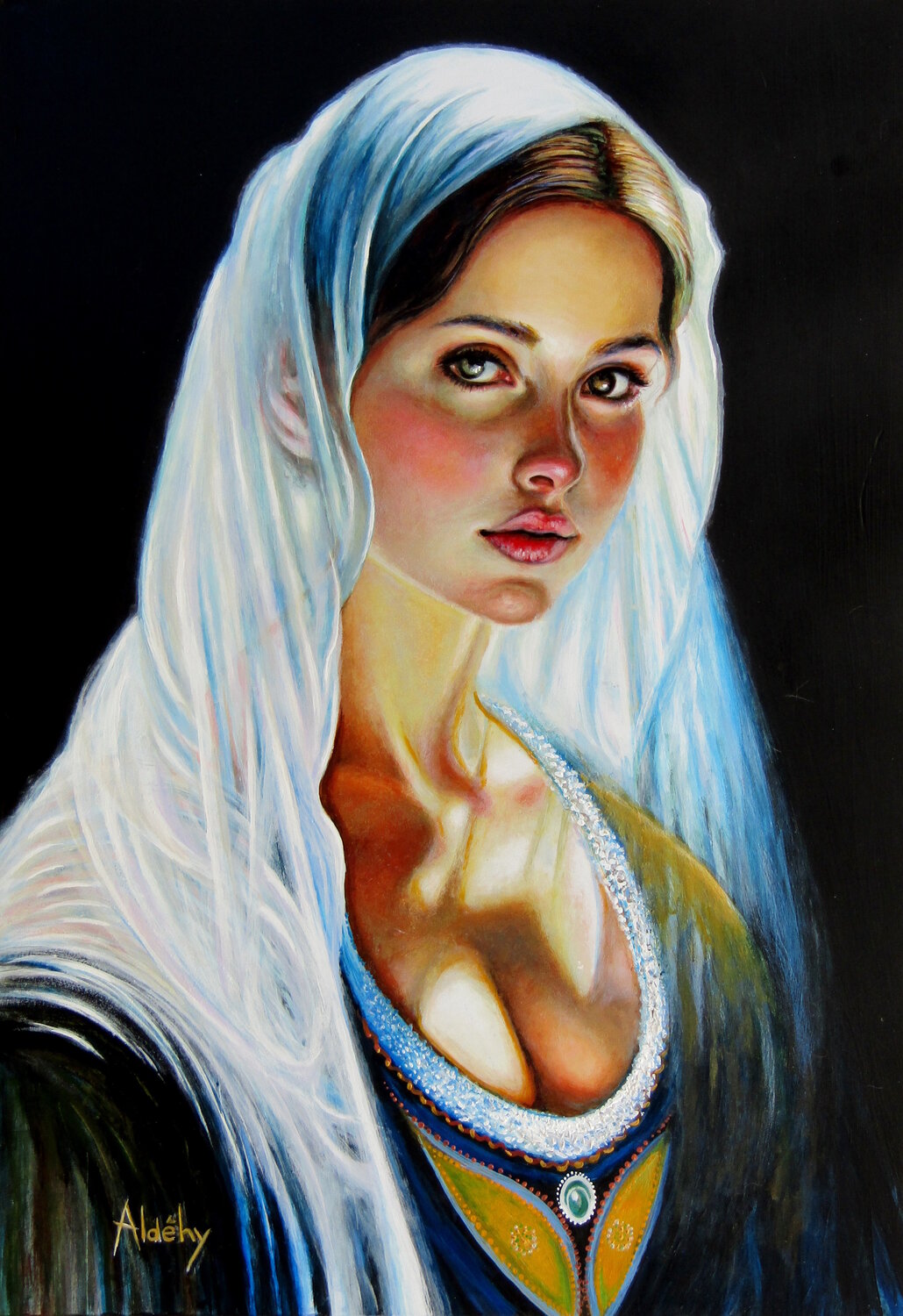 UN NUAGE SUR TERRE Aldehy Original painting for sale