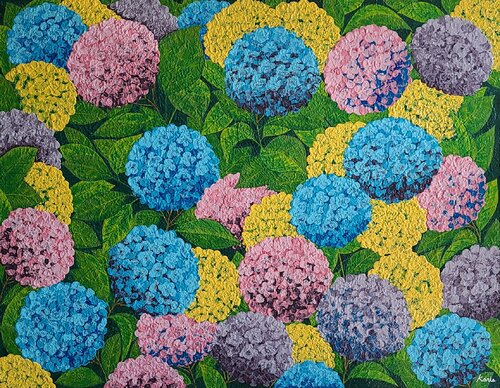dream of hydrangea2 by Karis Kim, Painting for Sale on Select