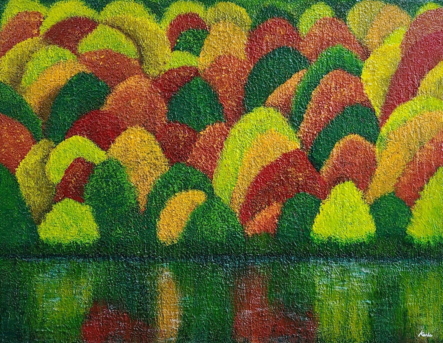 autumn story1 Karis Kim Original painting for sale