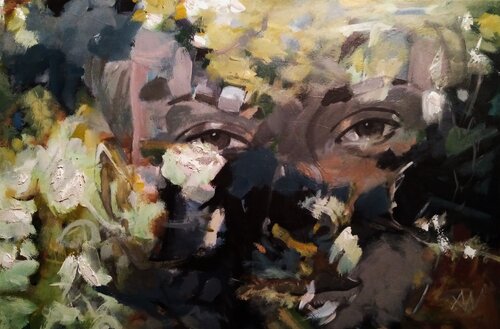 " BLÜTE - LICHTSPIEL " by Alexander Wotschel, Painting for Sale on Select