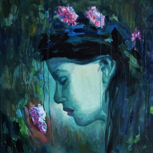 " DER FRÜHLING IST GEKOMMEN " by Alexander Wotschel, Painting for Sale on Select