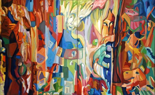 "Wohin die Kindheit geht" by Alexander Wotschel, Painting for Sale on Select