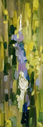 Abstrakt mit Weißen Fleck by Alexander Wotschel, Painting for Sale on Select
