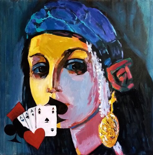 Lass uns raten by Alexander Wotschel, Painting for Sale on Select