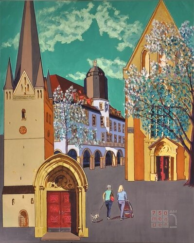 Stadt Menden by Alexander Wotschel, Painting for Sale on Select