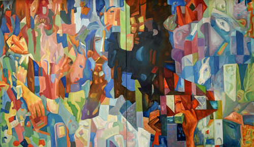 " die Welt um uns herum " by Alexander Wotschel, Painting for Sale on Select
