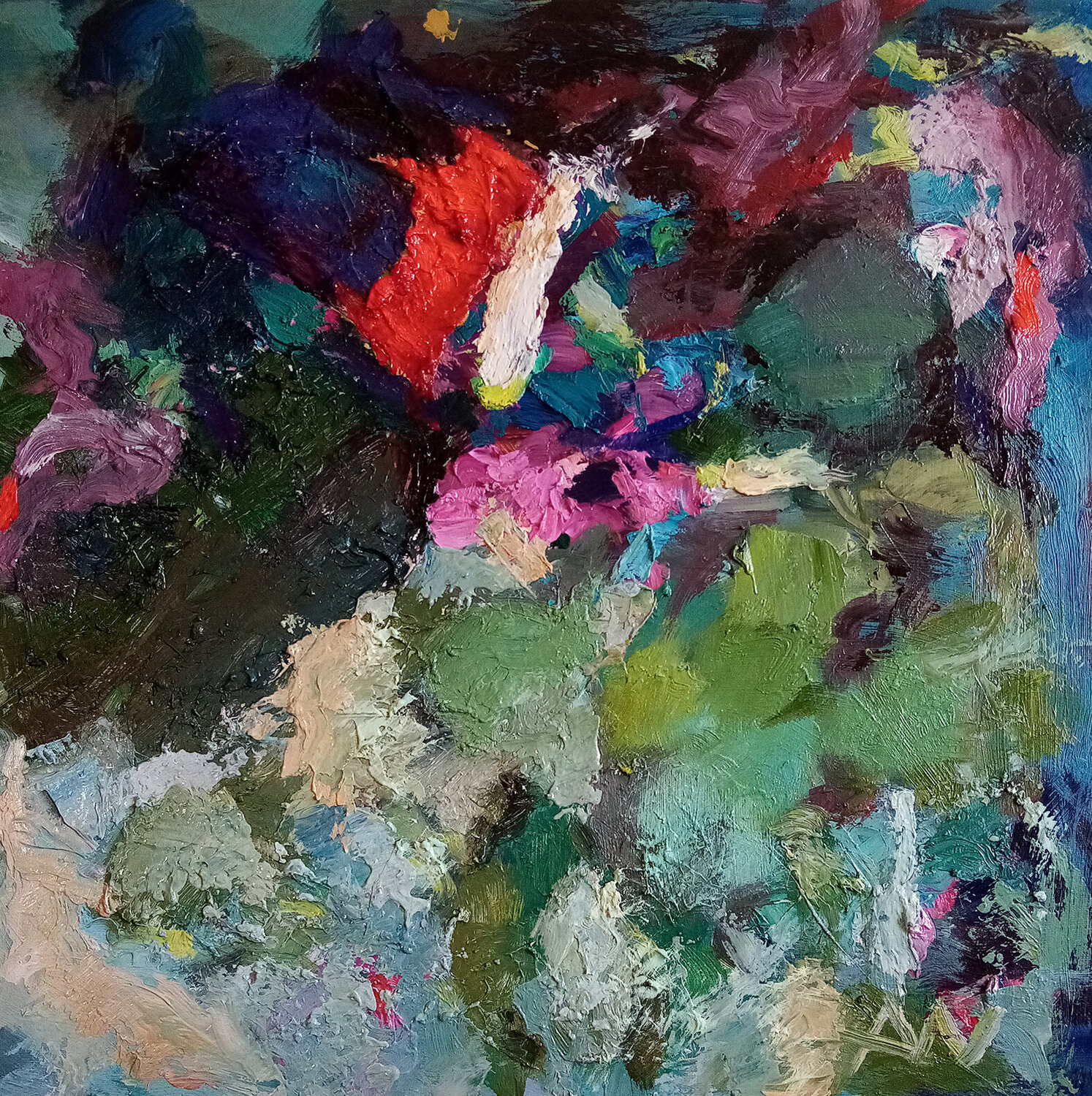 ABSTRACT IN EINEM QUADRAT Alexander Wotschel Original painting for sale