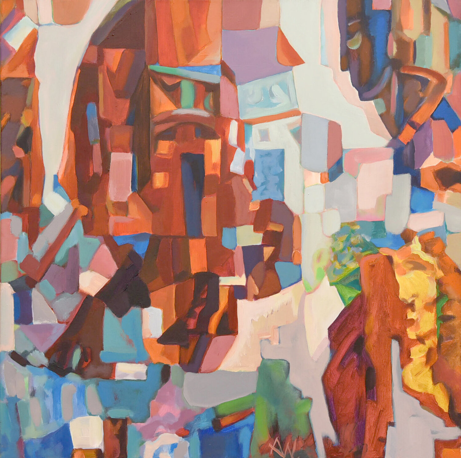 "MEDITATIONEN" Alexander Wotschel Original painting for sale