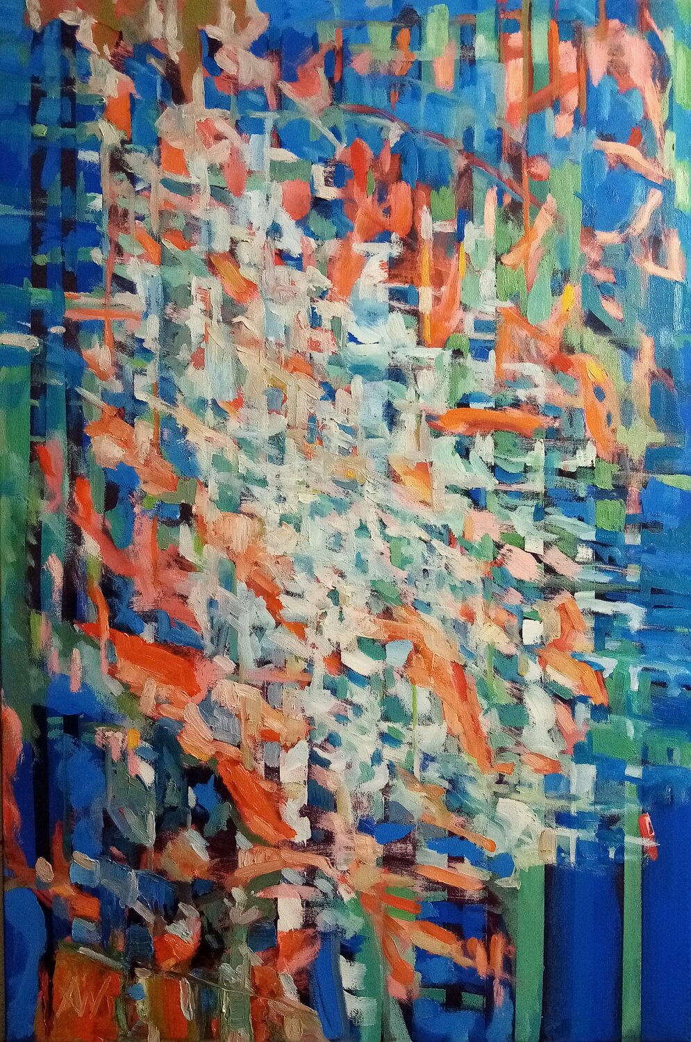 " ABSTRAKT - FRÜHLING, WIND " Alexander Wotschel Original painting for sale