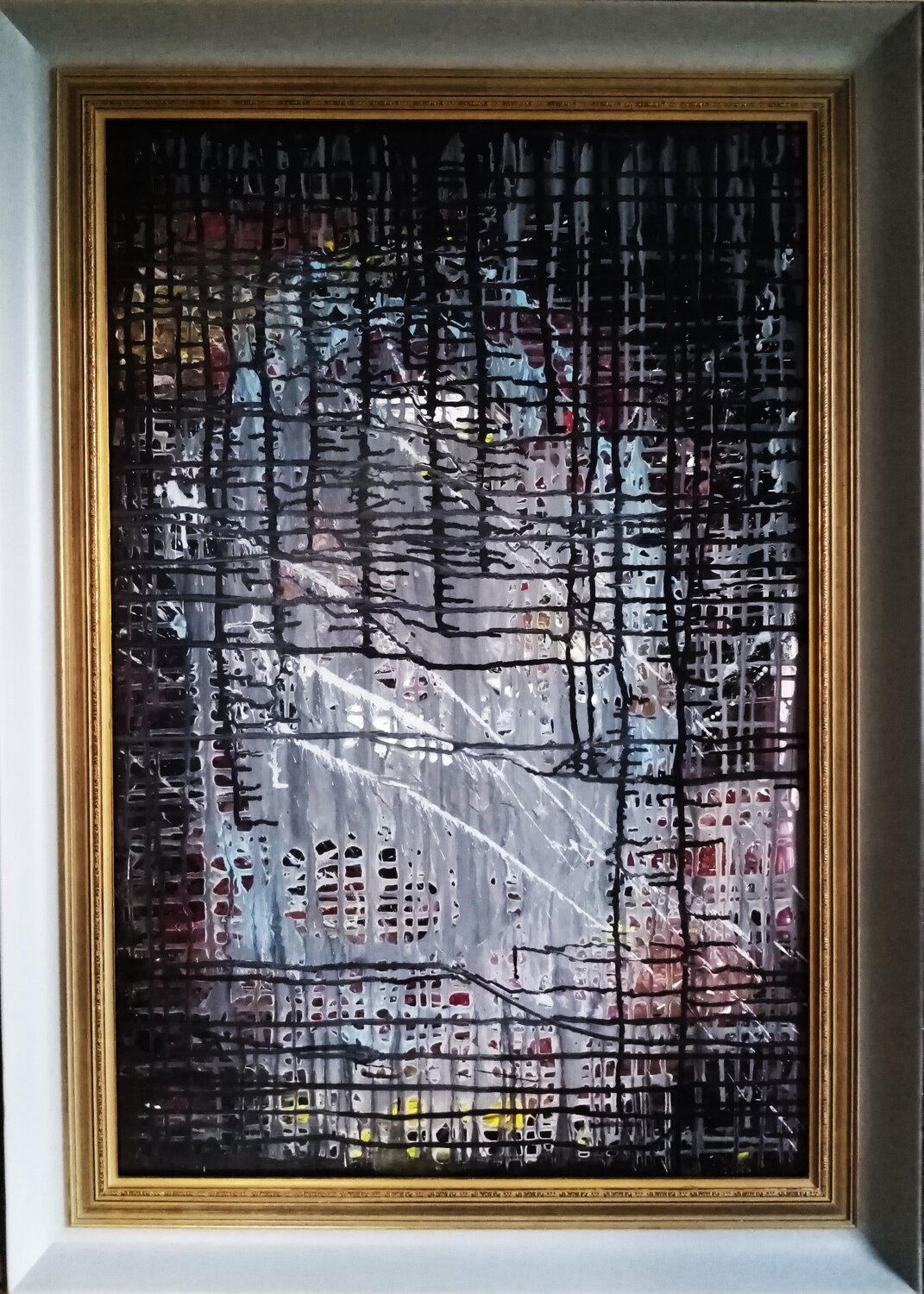 " ABSTRAKT - GEGEN LICHT " Alexander Wotschel Original painting for sale