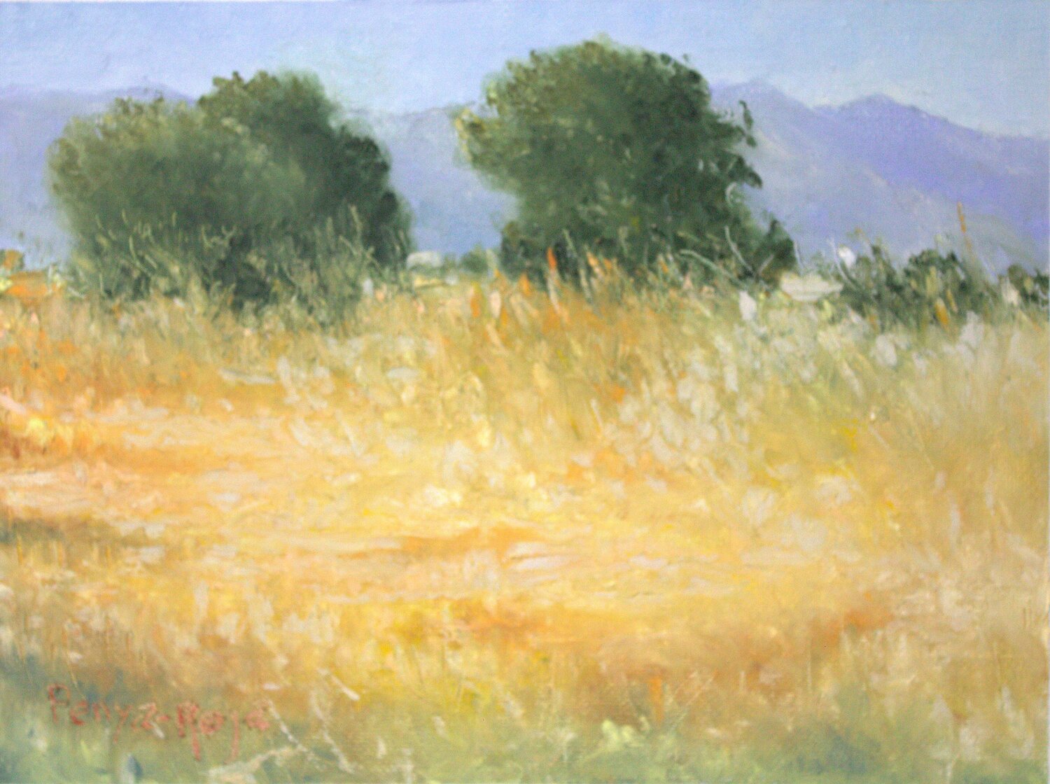 Paisaje del entorno de Moncofa Vicente Penya-Roja Original painting for sale
